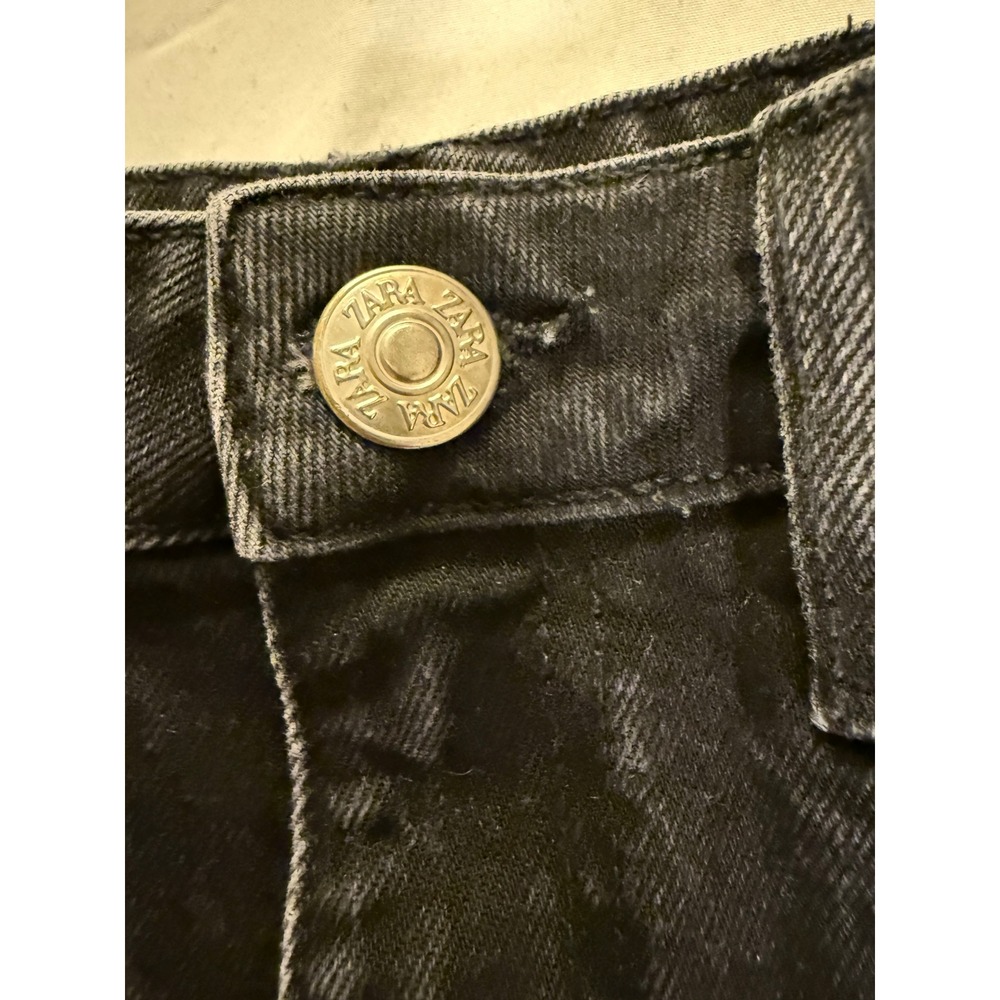 Zara Kids Jeans Charcoal Wash Straight Leg Youth Denim Preppy Y2K Style - Picture 4 of 5